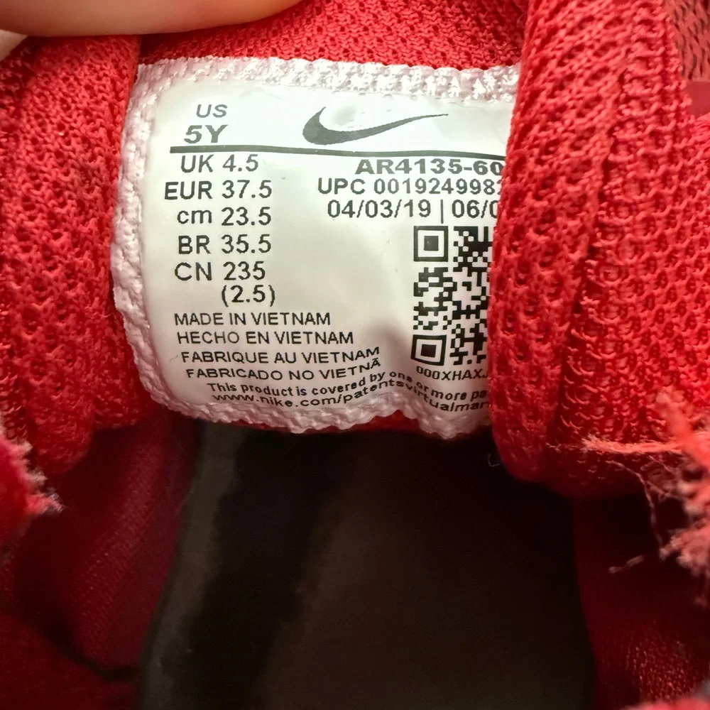 Boys Nike Red Running Shoes
